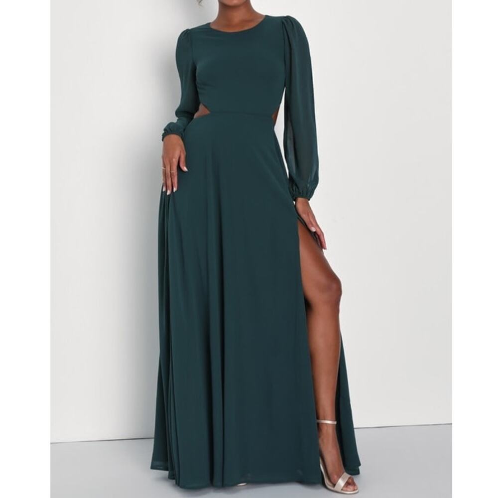 Lulu's Teal Maxi Dress